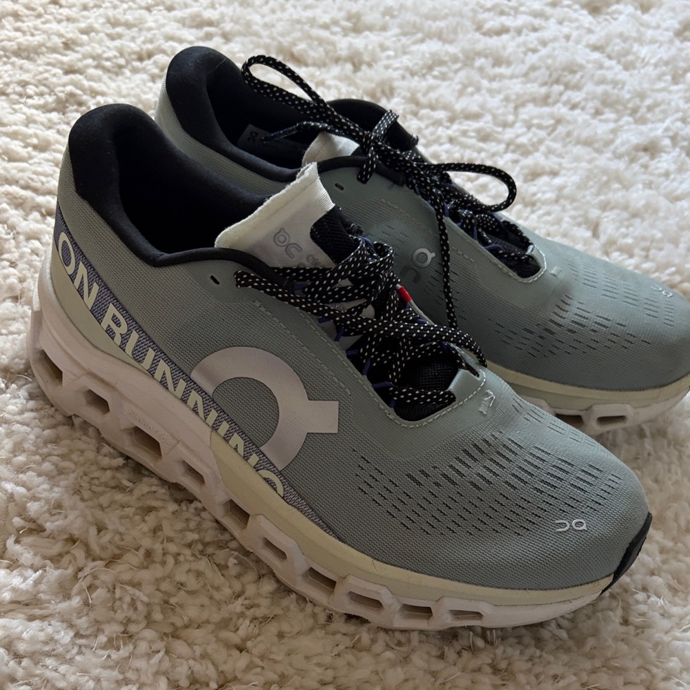 On Running Gray and Black Sneakers